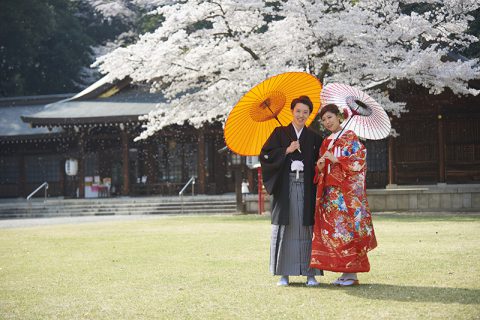群馬和装前撮りロケーションフォト桜