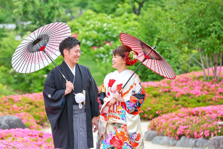 和装前撮りロケーションフォト結婚式写真