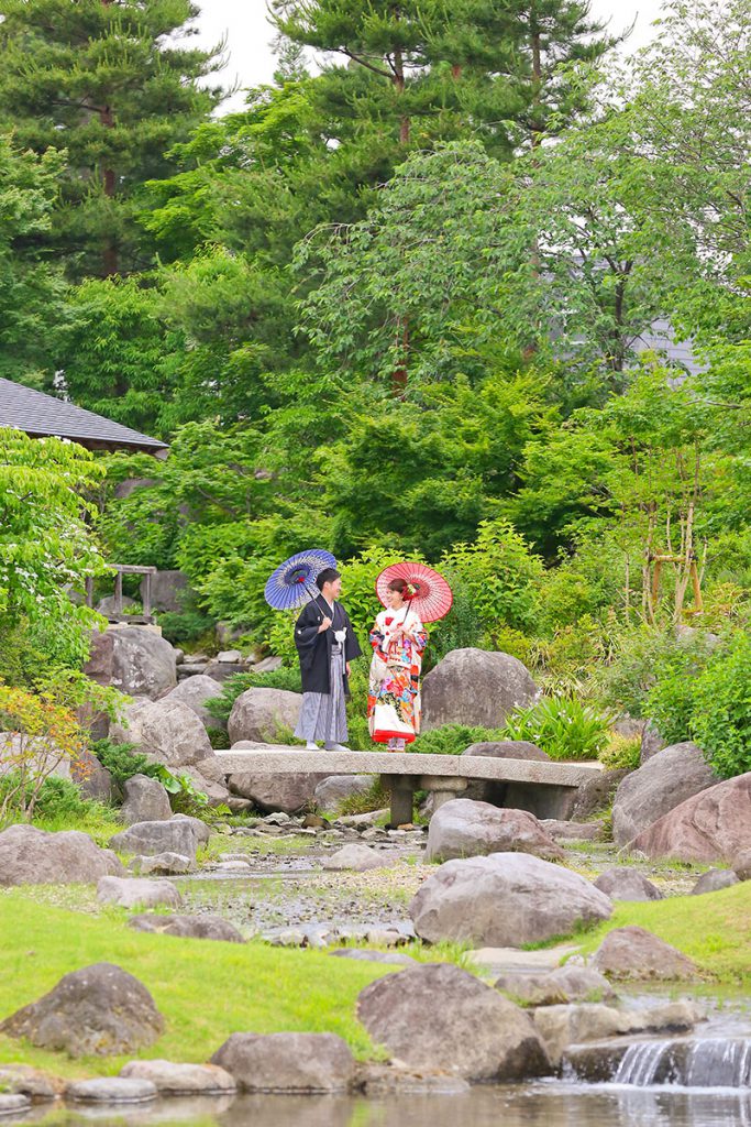 和装前撮りロケーションフォト結婚式写真