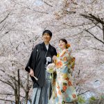 群馬県桜和装前撮りロケーションフォト