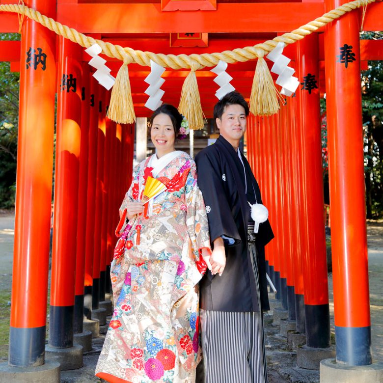 進雄神社前撮り和装ロケーションフォト