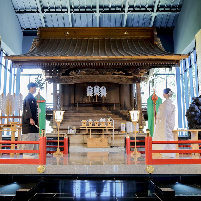 神社和装前撮りロケーションフォト写真だ結婚式