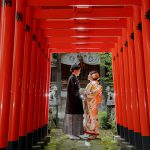 神社和装前撮りロケーションフォト写真だ結婚式