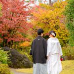 秋の紅葉和装前撮りロケーションフォト
