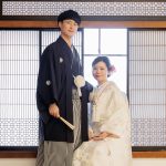 臨江閣和装白無垢コーディネート前撮りロケーションフォト写真だ結婚式