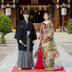 進雄神社群馬縣護國神社和装ロケーションフォト