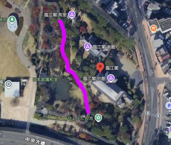 臨江閣日本庭園