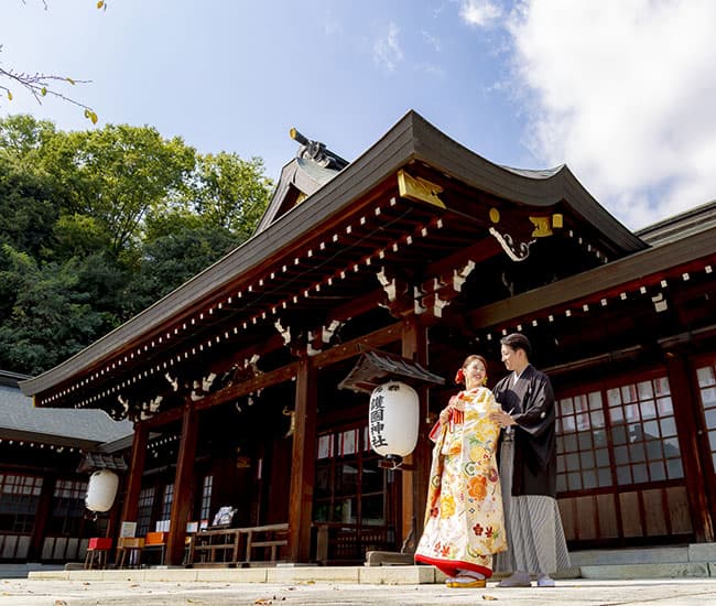 進雄神社群馬縣護國神社和装ロケーションフォト