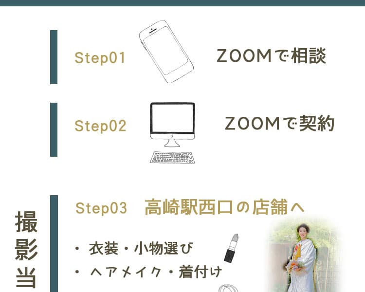 格安で一流の和装撮影色打掛・コーディネート